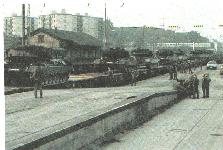 Verladerampe für Panzer am Bahnhof Dülmen (Datum und Autor unbekannt)