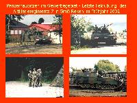 In den letzten Monaten vor seiner Auflösung rückte das Artillerieregiment 7 noch zu einer Übung in die Umgebung Dülmens aus. Stefan Terwort machte 2002 die Fotos im Gewerbegebiet Groß Reken. 