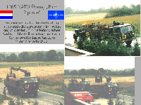 NATO-Übungen: Logistik auf münsterländischer Landstraße bei Dülmen-Rorup - &quot;Firm Riposte&quot; 1985. Im Einsatz Transport Bn 105(NL) und &quot;129e munitie aanvullingsplaats compagnie&quot;